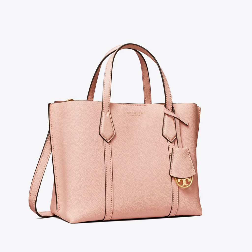 Small Perry Tote Bag Tory Burch Pink Moon Brand New